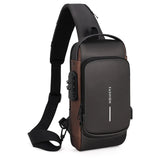 Men Multifunction Anti Theft USB Shoulder Bag Man Crossbody Cross Body Travel Sling Chest Bags Pack Messenger Pack Jack's Clearance