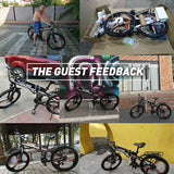 26” Folding Electric Mountain Bike – 250W, Dual Suspension
