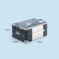 Large Capacity Clothes Storage Bag Organizer With Reinforced Handle Suitable For Blankets Bedding Foldable With Sturdy Zipper