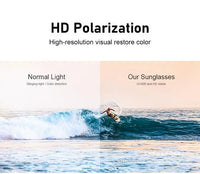 Sports Sunglasses for Men Polarized Comfortable Wear Square Sun Glasses Male Light Weight Eyewear Accessory with Origina
