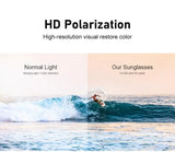 Sports Sunglasses for Men Polarized Comfortable Wear Square Sun Glasses Male Light Weight Eyewear Accessory with Origina