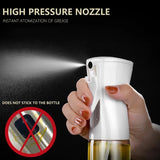 Oil Spray Bottle for Cooking – 200/300/500ml Olive Oil & Vinegar Sprayer with Brush