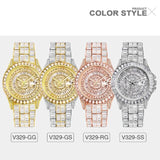 Men's Luxury Baguette Drop Ice Out Diamond Quartz Watch - Battery Powered (Wholesale)
