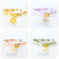 Cat Collars Adjustable Pet Collar For Bell Safety Buckle Planet Jewelry Flower Cute Dog Necklace Pet Products Cat Accessories