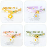 Cat Collars Adjustable Pet Collar For Bell Safety Buckle Planet Jewelry Flower Cute Dog Necklace Pet Products Cat Accessories