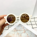 Korea Kids Cute Round Sunglasses for Baby Girls Boys Children Sun Glasses Outdoors UV400 Protection Candy Color De Sol Gafas