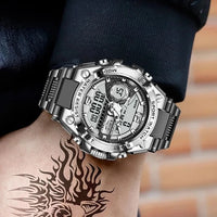 Men Military Watch Digital 50m Waterproof Wristwatch LED Quartz Clock Sport Watch Male Big Watches Men Relogios Masculino - Jack's Clearance