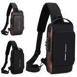 Men Multifunction Anti Theft USB Shoulder Bag Man Crossbody Cross Body Travel Sling Chest Bags Pack Messenger Pack Jack's Clearance