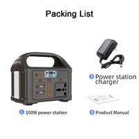 100W Portable Power Station – 76.8Wh Solar Generator & Power Bank