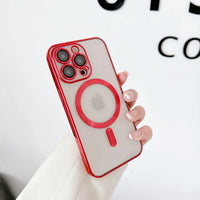 Magnetic Wireless Charging Case for iPhone with Transparent Design and Soft Silicone Cover Jack's Clearance