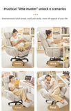 Velvet Kids' Office Chair with Wheels – Comfy Throne for Reading & Study