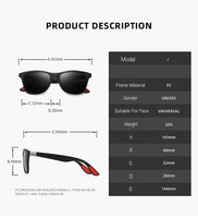 Fashion Vintage Square Unisex Driving Fishing Sunglasses Men Women Luxury Brand Designer Sun Glasses Anti-Glare Eyewear UV400