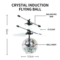 LED Crystal Ball Drone - Colorful Mini Flying Quadcopter Jack's Clearance