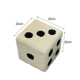 Cubic Lamb Wool Dice Stool – Fun & Fluffy Home Accent