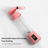 Mini Portable Blender Milkshake Cup With USB Rechargeable 6 Blades Mini Fruit Juice Mixer Shake Take Juice Cup Jack's Clearance