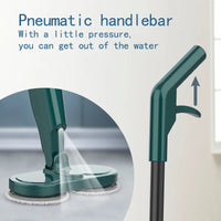 Electric Water Mop Cleaner Machine 360° Rotatable Spin Cleaning Mop Squeeze Wet and Dry Use Hand Push Household Floor Cleaning