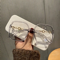 Oversized Square Eyeglasses Woman Men 2022 New Blue Light-blocking Male Female Eyewear Trendy Glasses for Reading 1PCS Jack's Clearance