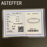 925 Sterling Silver Women’s Rose Gold Tennis Bracelet Cubic Zirconia Jewelry