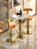 Bar Stools - Counter Height Adjustable Swivel Bar Chair - Modern Stainless Steel - Kitchen Counter Stools - Dining Chairs Set