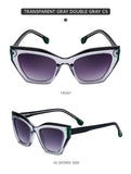 Sexy Cat Eye Sunglasses Women Men Big Frame 2024 Luxury Brand Vintage Fashion Cateye Sun Glasses Ladies Leopard Shades Eyewear