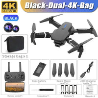 New E88Pro RC Drone 4K Professinal With 1080P Wide Angle Dual HD Camera Foldable RC Helicopter WIFI FPV Height Hold