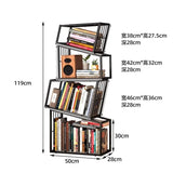 Rotating Bookshelf Organizer – Stylish Storage for Books & Magazines