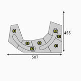 Luxury Living Room Sofas Nordic Simple White Designer Modern Lazy Sofa Floor Loveseat Sofy Do Salonu Apartment Furniture