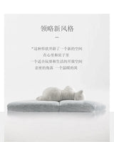 Italian minimalist designer polar bear shape large flat fabric sofa Internet celebrity hotel villa lazy sofa