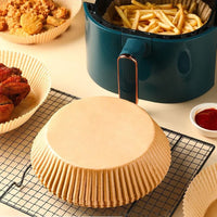 50/100Pcs Air Fryer Disposable Paper Non-Stick Airfryer Baking Papers Round Air-Fryer Paper Liners Paper Kitchen Accessories