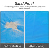 2x2.1m Outdoor Camping Mat  Folding Waterproof Pocket Beach Blanket Mattress Portable Lightweight Mat Picnic Mat Sand Beach Mat
