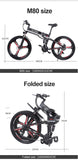 26” Folding Electric Mountain Bike – 250W, Dual Suspension