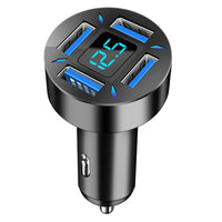 66W 4 Ports USB Car Charger Fast Charging PD Quick Charge 3.0 USB C Car Phone Charger Adapter For iPhone 13 12 Xiaomi Samsung Jack's Clearance