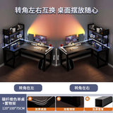 Creative Corner Computer Desks European Office Furniture Double Table Internet Cafe Gaming Desk Home Bedroom Wooden Study Table