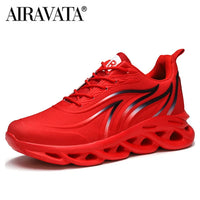 Men's Flame Printed Sneakers Flying Weave Sports Shoes Comfortable Running Shoes Outdoor Men Athletic Shoes Jack's Clearance
