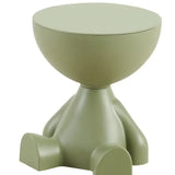 Cartoon-Inspired Flat Head Coffee Table – Light Luxury Plastic Side Table for Small Spaces