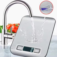Digital Kitchen Scale with LED Display – 5kg Capacity, Stainless Steel Panel for Food & Jewelry Weighing