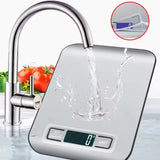 Digital Kitchen Scale with LED Display – 5kg Capacity, Stainless Steel Panel for Food & Jewelry Weighing