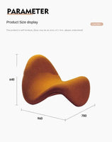 Velvet Minimalist Lounge Chair – Italian-Inspired Nordic Comfort