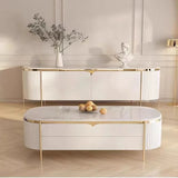 Natural Wood TV Stand Cabinet
