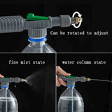 Gardening Watering Sprayer Beverage Bottle Watering Can High Pressure Small Manual Pressure Adjustable Spray Head