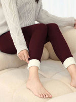 Women Pants Warm Winter Thick Velvet Legging High Waist Black Leggings Compression Thick Lamb Wool Pants Cold Resistant Pants