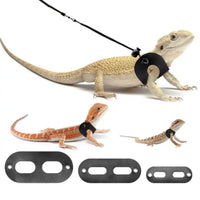 1 Set Lizard Traction Rope Adjustable Soft Reptile Chest Harness Comfortable Pet Reptile Bearded Dragon Harness Pet Supplies