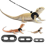 1 Set Lizard Traction Rope Adjustable Soft Reptile Chest Harness Comfortable Pet Reptile Bearded Dragon Harness Pet Supplies