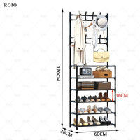 Multi-layer Shoe Rack & Coat Hanger Jack's Clearance