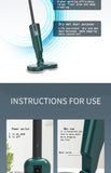 Electric Water Mop Cleaner Machine 360° Rotatable Spin Cleaning Mop Squeeze Wet and Dry Use Hand Push Household Floor Cleaning