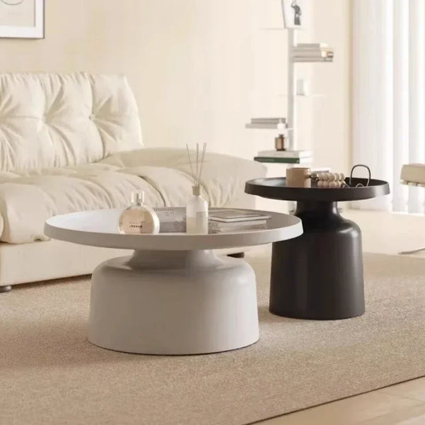 Nordic Round Coffee Table – High-End Minimalist Side Desk for Modern Living
