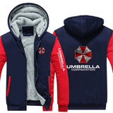 2025 Leisure Versatile Hoodies Autumn And Winter Man's Popular Jacket Umbrella Corporation Graphic Logo Print Fleece Warm Coat