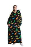 Oversized Wearable Blanket Cozy Warm Hoodie for Adults Soft Sweatshirt for Gifts One Size Fits All