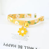 Cat Collars Adjustable Pet Collar For Bell Safety Buckle Planet Jewelry Flower Cute Dog Necklace Pet Products Cat Accessories