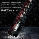 High Strong Power Led Flashlights 300000LM Tactical Torch with Display Light USB Charging Camping Fishing Defensa Zoom Lantern
